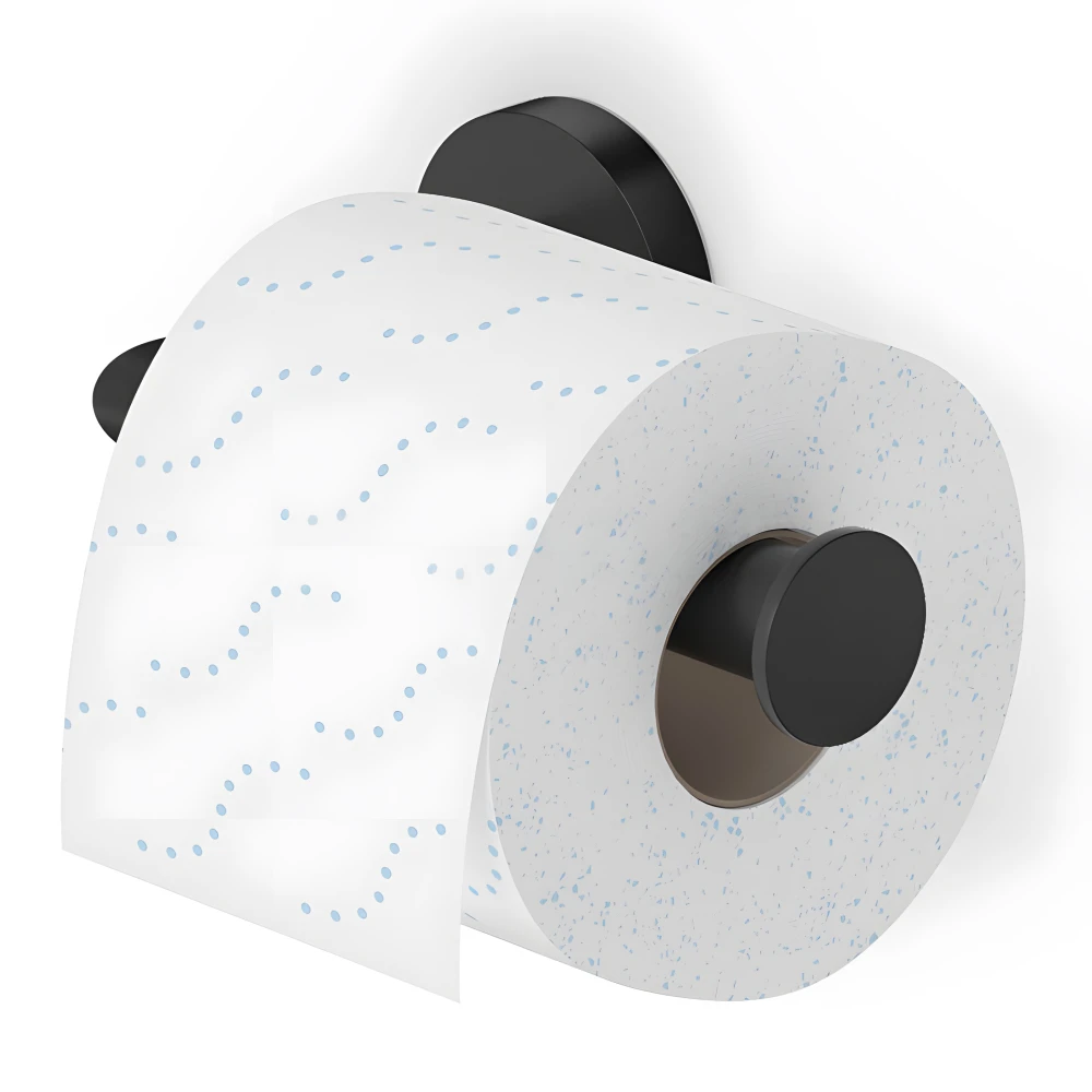 Porte papier toilette noir mat