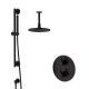 Pack douche encastré thermostatique noir mat LOOP 8