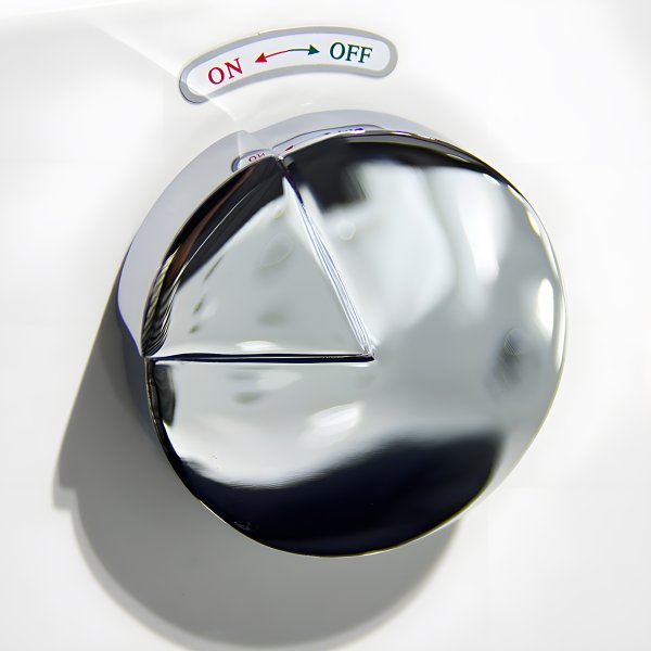 Commande de bonde chromée