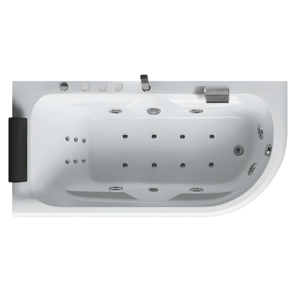 Vue supérieure IRIS GAUCHE IMASSAGE 170x85 cm