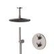 Pack douche encastré thermostatique inox brossé LOOP 10