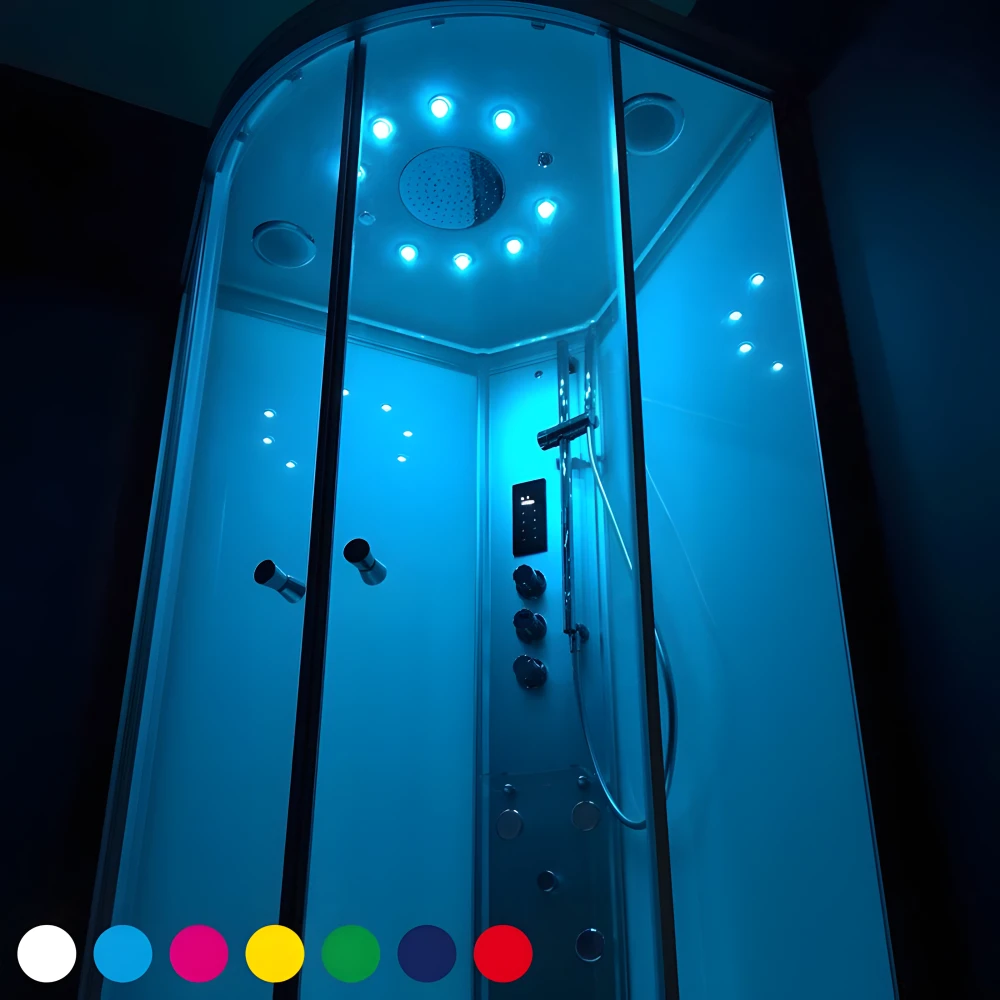 Spots de Chromothérapie LED ICOLOR+ (choix de la couleur et réglage de l'intensité)