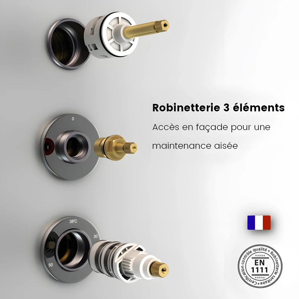 Éléments accessibles en façade pour un entretien aisé