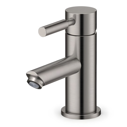 Robinet mitigeur métal brossé pour lavabo