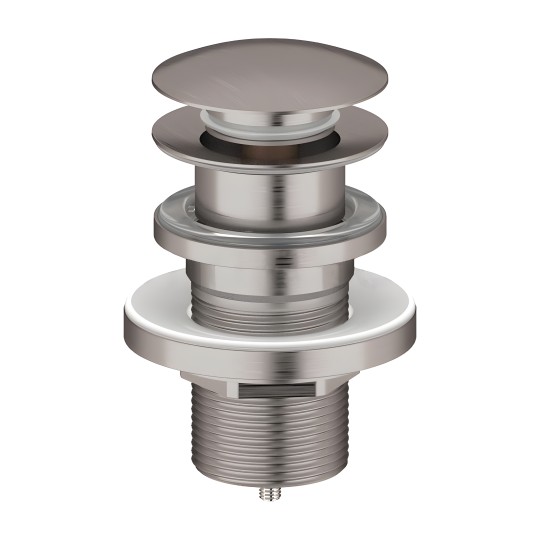 Bonde de vidage clic-clac inox brossé