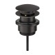 Bonde de vidage POP-UP noir mat