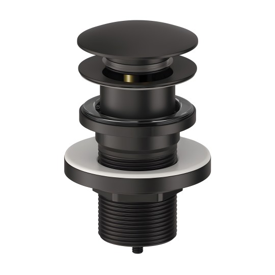 Bonde de vidage POP-UP noir mat