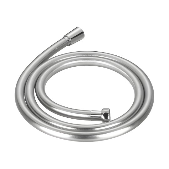 Flexible de douche 150 cm argenté en PVC armé
