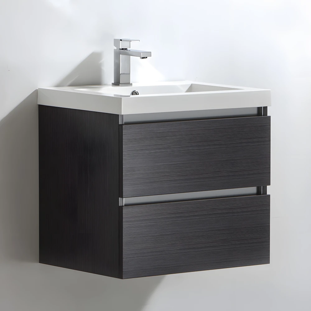 Meuble salle de bain 60 cm CITY gris