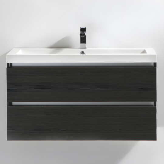 Meuble salle de bain 100 cm CITY gris