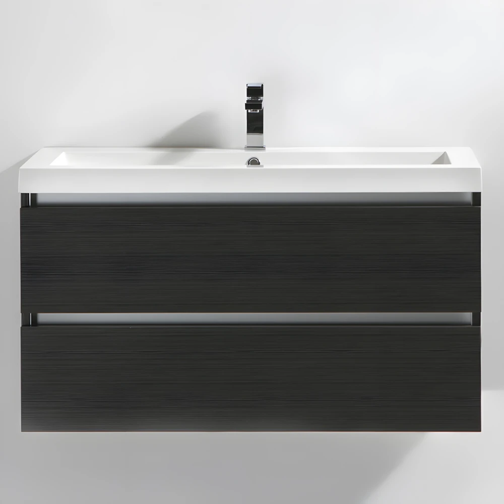 Meuble salle de bain 100 cm CITY gris