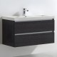 Meuble salle de bain 100 cm CITY gris