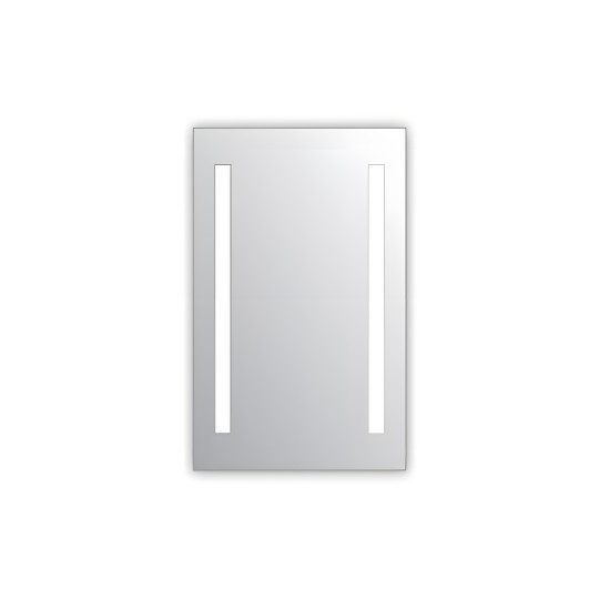 Miroir salle de bain VISIO 40x75 cm avec rétroéclairage LED et prises électriques