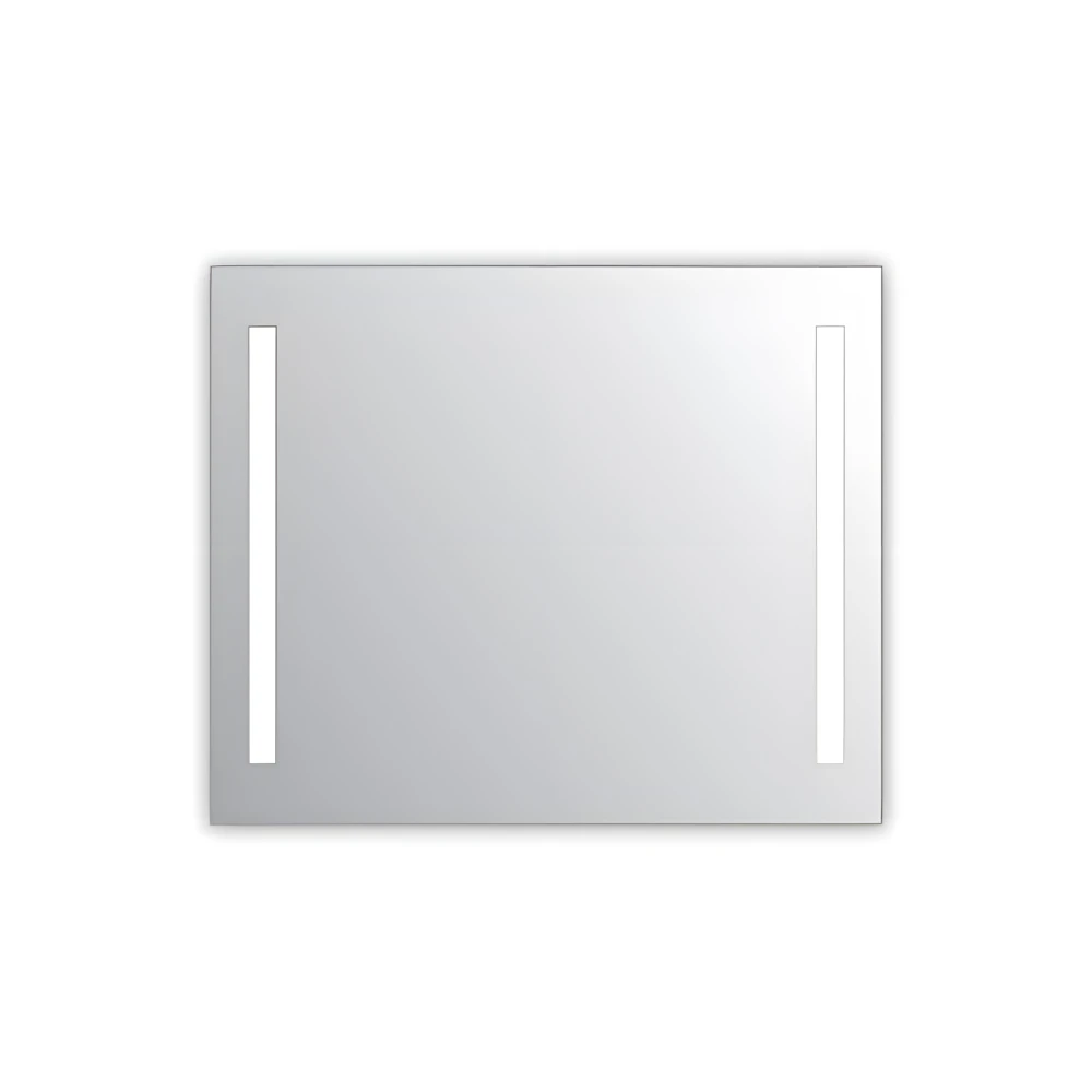 Miroir salle de bain VISIO 90x75 cm avec rétroéclairage LED et prises électriques