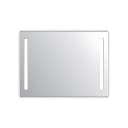 Miroir salle de bain VISIO 100x75 cm avec rétroéclairage LED et prises électriques