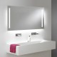 Miroir salle de bain VISIO 90x75 cm avec rétroéclairage LED et prises électriques