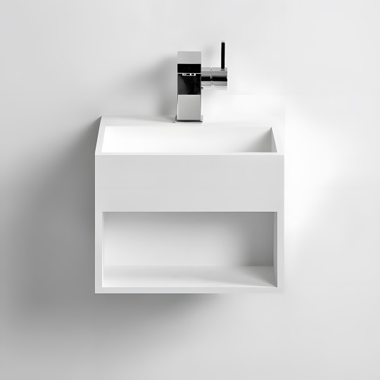 Vasque compacte KUBE 33 en Solid Surface