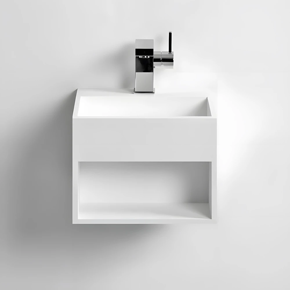 Vasque compacte KUBE 33 en Solid Surface