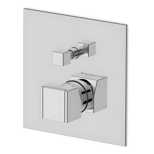 Robinet mitigeur mural 2 sorties pour douche