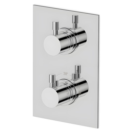 Mitigeur thermostatique mural 3 sorties pour douche