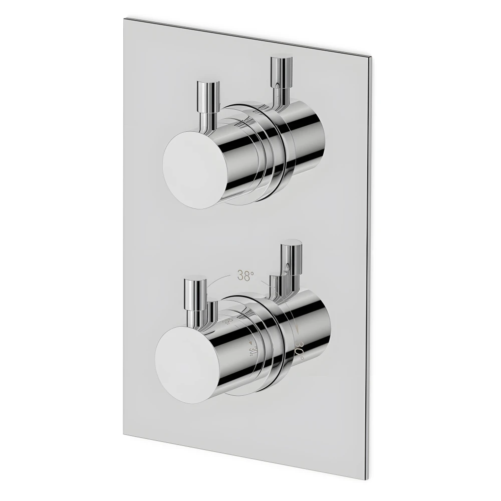 Mitigeur thermostatique mural 3 sorties pour douche