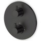 Mitigeur thermostatique mural 2/3 sorties LOOP Noir Mat