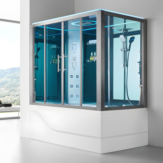 Baignoire douche hammam OMEGA DUO (version gauche)