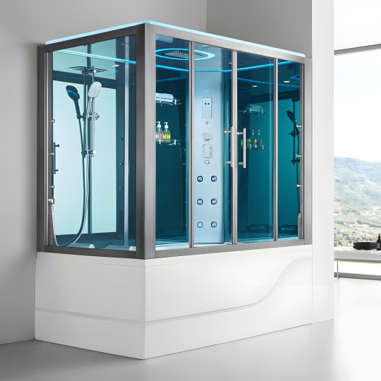 Baignoire douche hammam OMEGA DUO (version droite)