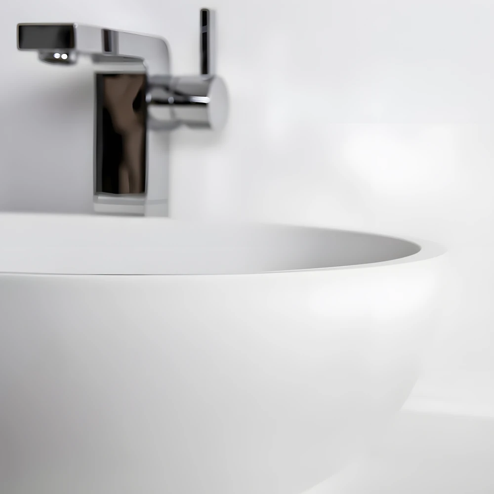 Solidité incomparable de la vasque, résistant aux tâches et à l'humidité